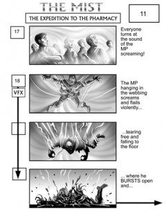 The Mist storyboard