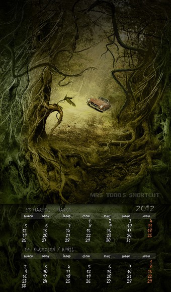 Kalendarz 2012 marzec kwiecień
