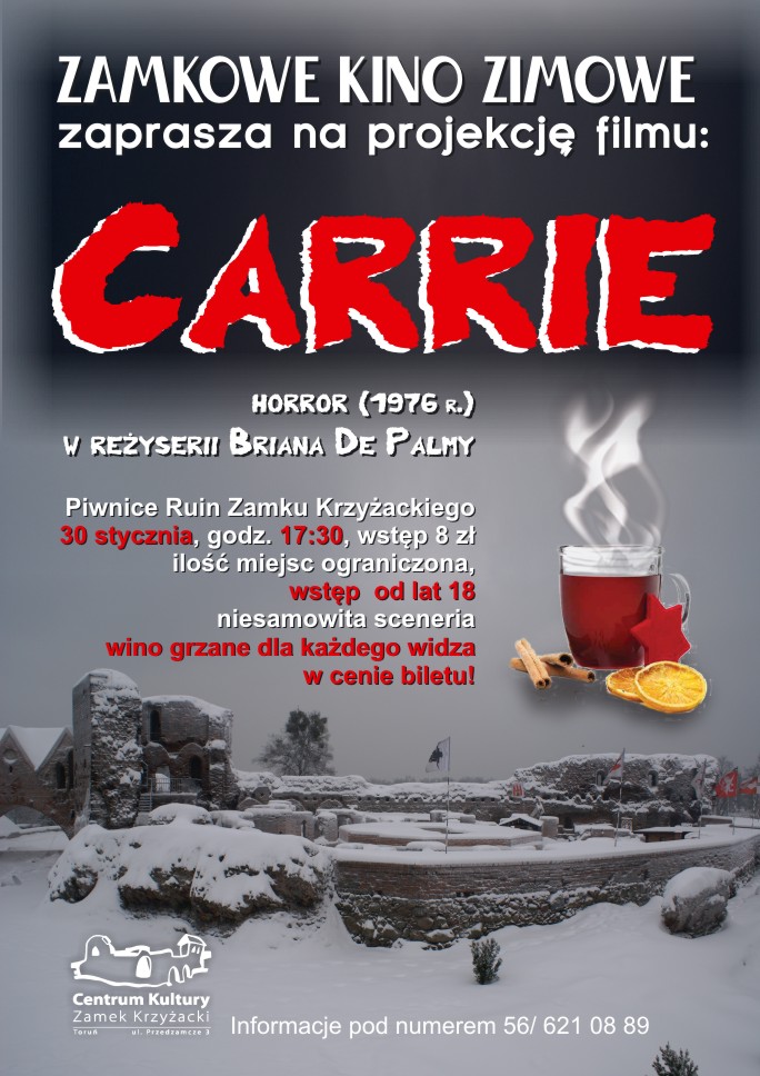 Centrum Kultury Zamek Krzyżacki - Zamkowe Kino Zimowe - Carrie